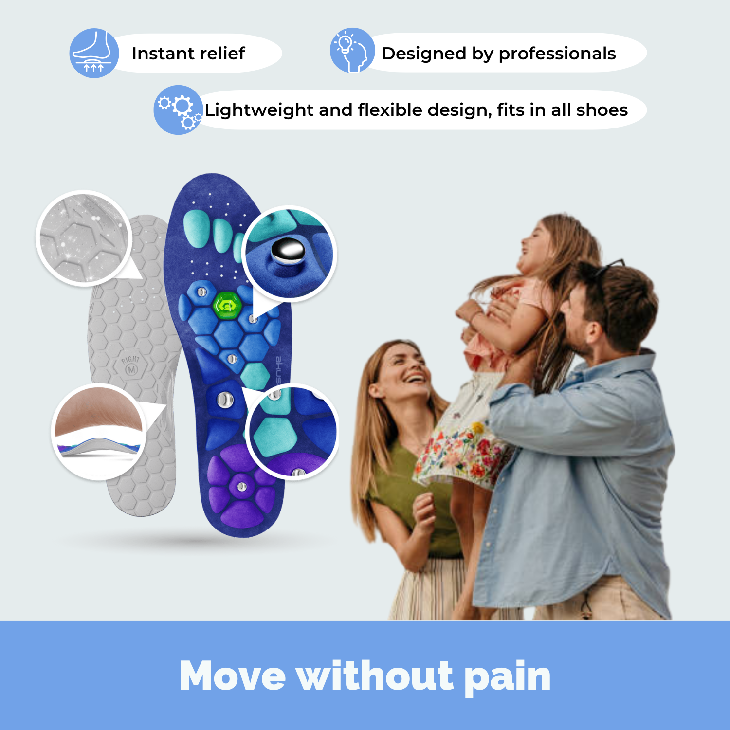 MyFitCure Magnetic Insoles